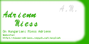 adrienn miess business card